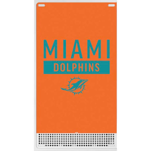 NFL Miami Dolphins Orange Performance Series Xbox Series S Console Skin